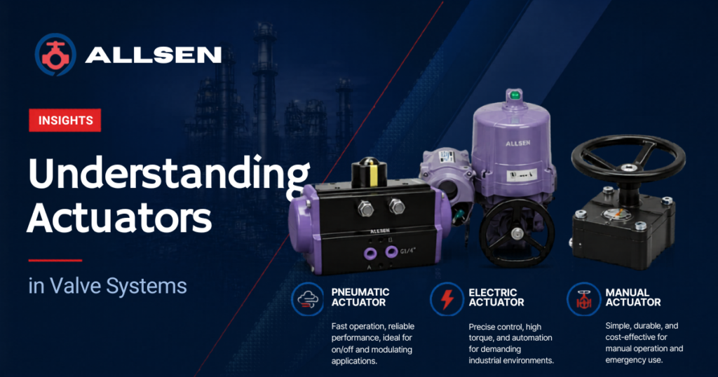 Industrial valve actuator system electric and pneumatic