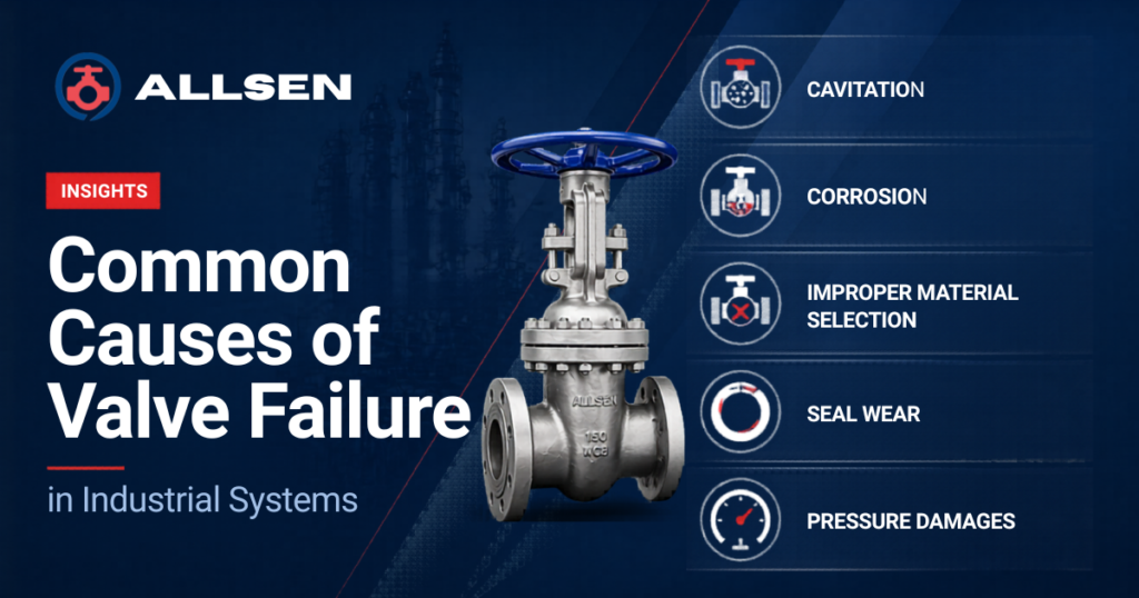 Common Causes of Valve Failure in Industrial Systems
