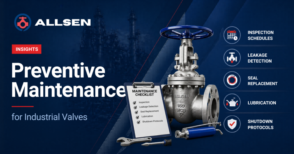 Preventive Maintenance for Indutrial Valves